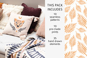Wild & Free: pattern, element, print, a Pattern Graphic by Lena Nikolaeva (Thumbnail 2 of 13)