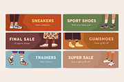 Fashion sneakers set + backgrounds, a Person Illustration by Good Studio (Thumbnail 5 of 6)