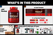 5lb Whey Protein Jar Mockup C2-Pro, a Packaging Mockup by Design Warlord (Thumbnail 14 of 16)