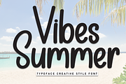 Vibes Summer | Script Font, a Script Font by Scratchones (Thumbnail 1 of 8)
