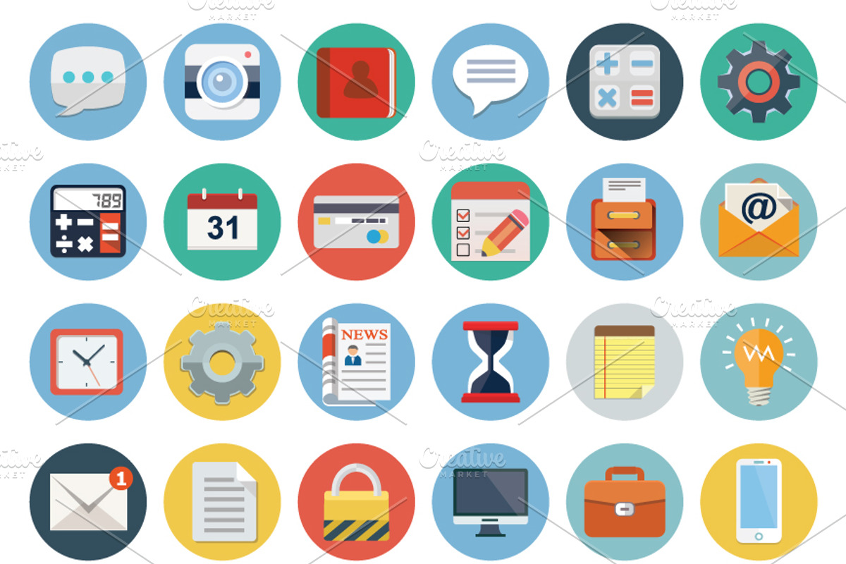 Flatuous set1, an Outline Icon by Dacian Galea