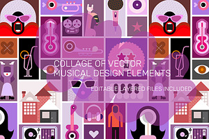 Vector Musical Design Elements, an Icon by danjazzia