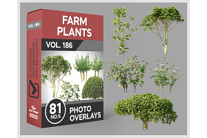 81 Farm Plants Photo Overlays