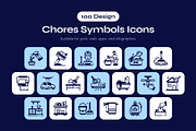 Chores Symbol Icon Set, a Solid Icon by Vectors Market (Thumbnail 1 of 7)