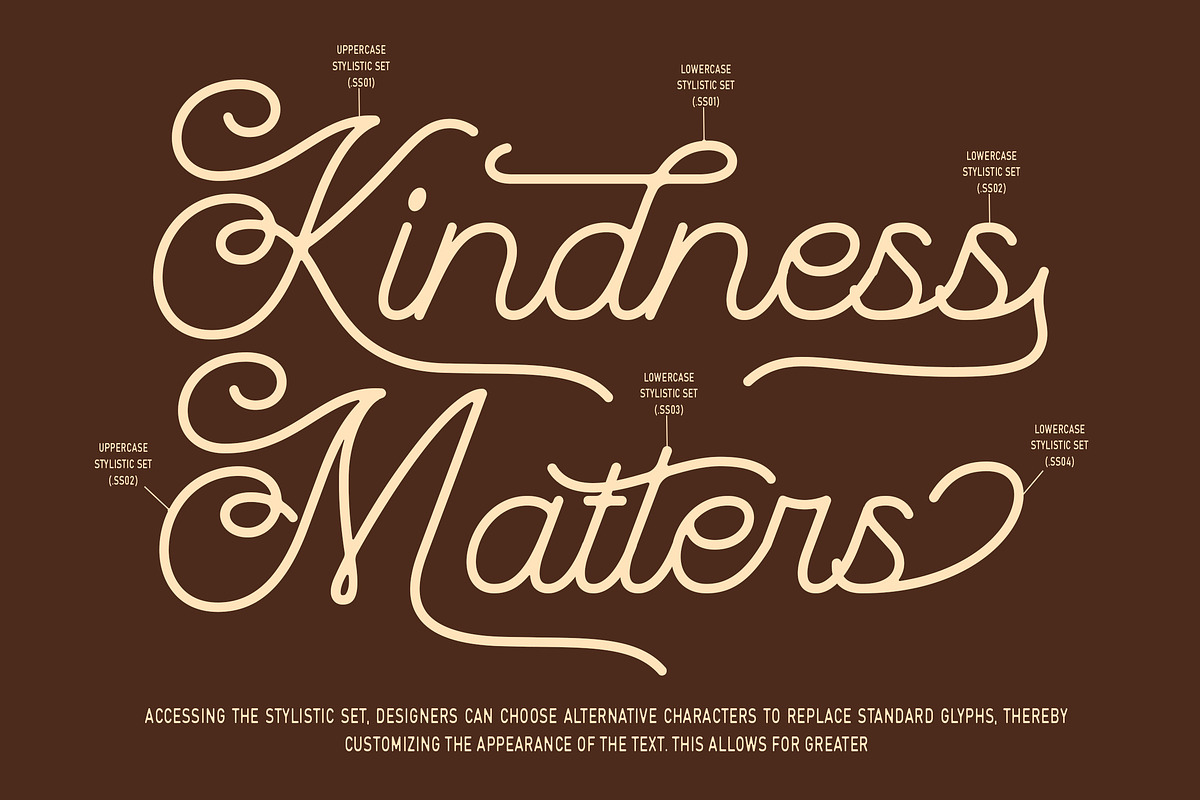 Excilente - Monoline Font, a Script Font by Arendxstudio (Photo 2 of 7)