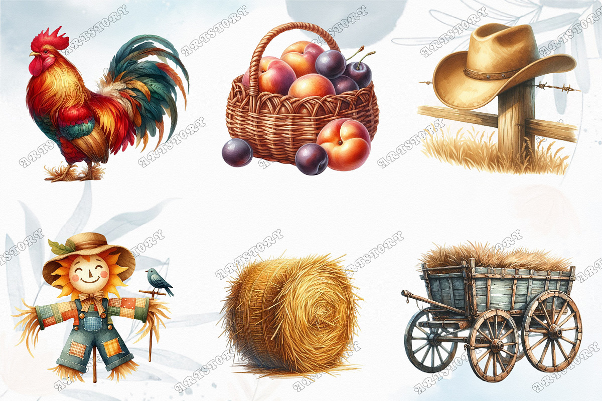 Summer Farming Time Clipart, a Graphic by designcity5 (Photo 2 of 5)