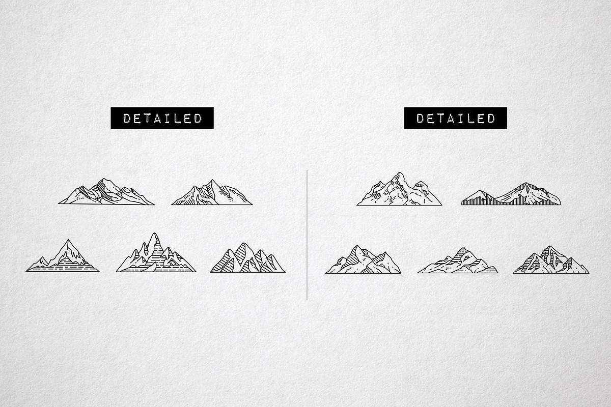 45 Mountain Icons - Logo Icons, an Icon by Hatch Design Workshop (Photo 5 of 12)