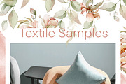 Watercolor peony roses pattern set, a Decorative Illustration by Edith’s World (Thumbnail 7 of 13)