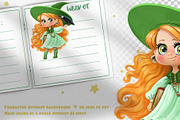 Cute witch girl with black raven, a Person Illustration by Azuzlikus (Thumbnail 2 of 3)