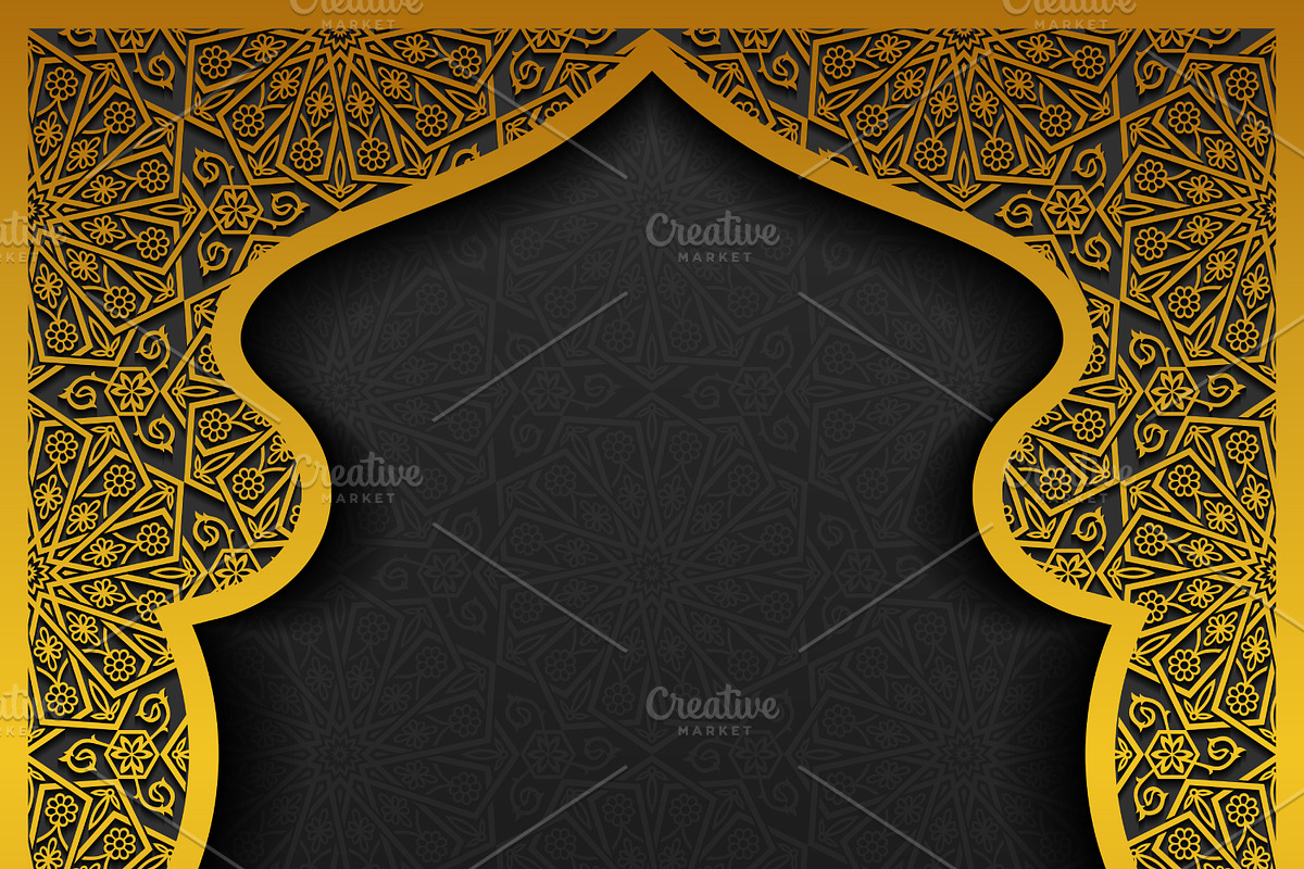 6 Traditional Floral Backgrounds, a Decorative Illustration by Absent A (Photo 5 of 6)