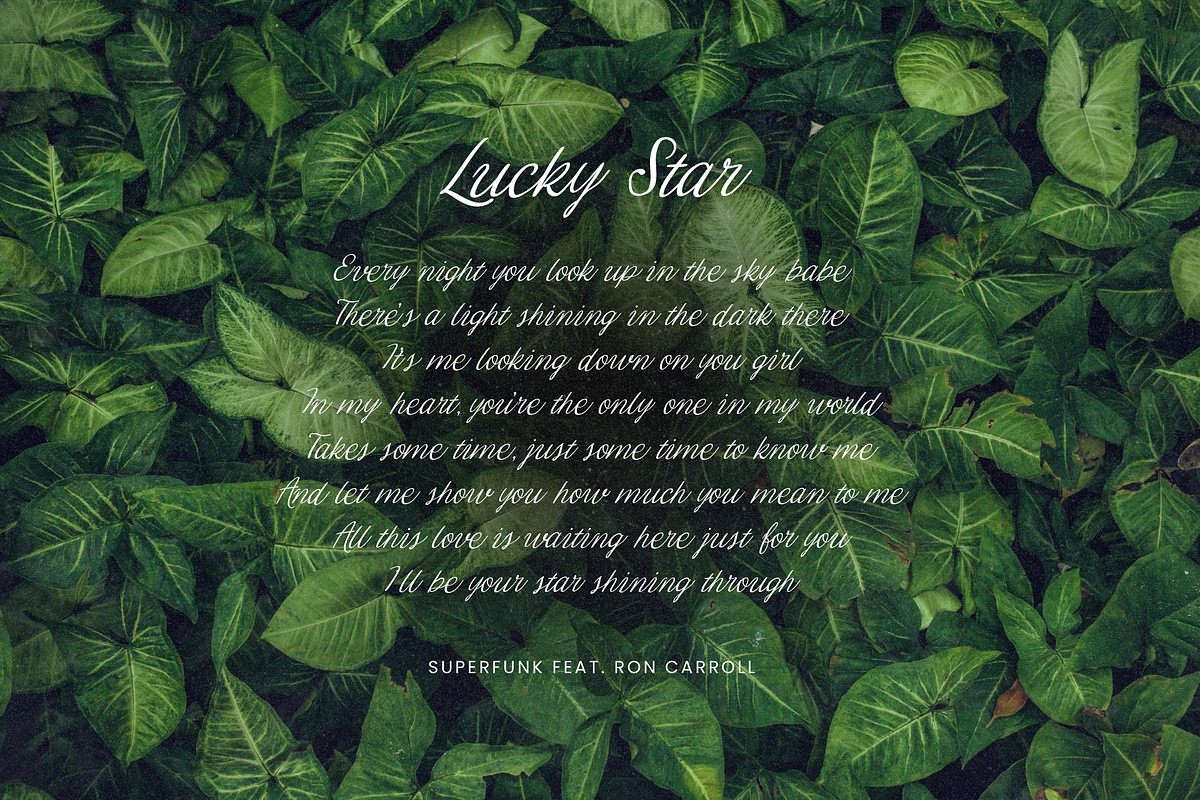 Lucky Star script font, a Script Font by George Bourle (Photo 5 of 10)