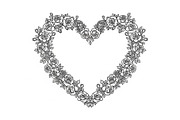 Floral Heart Frame SVG Bundle, an Illustration by Designs_River (Thumbnail 23 of 31)