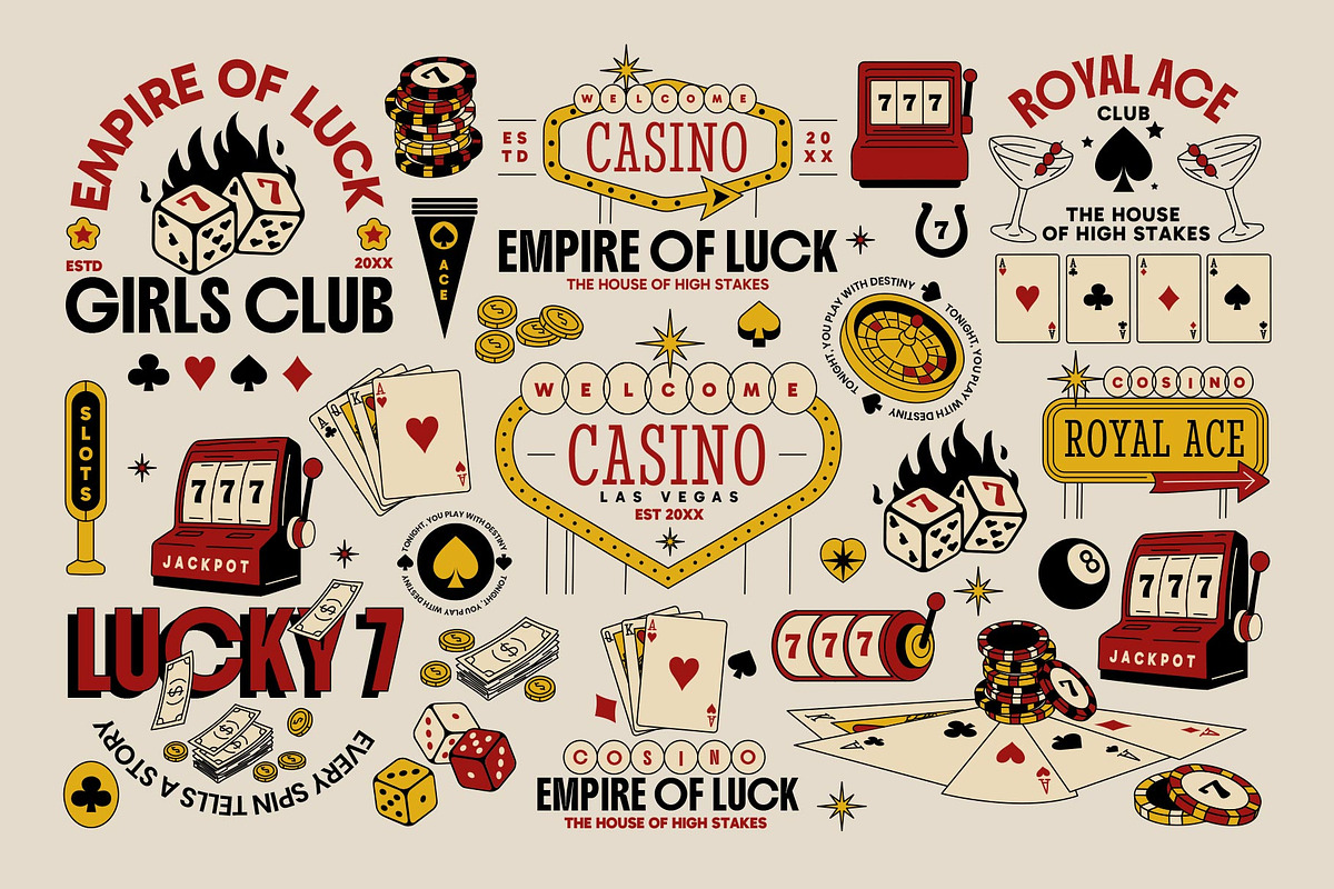 Vegas Casino Pack, an Object Graphic by Pixflow (Photo 1 of 8)