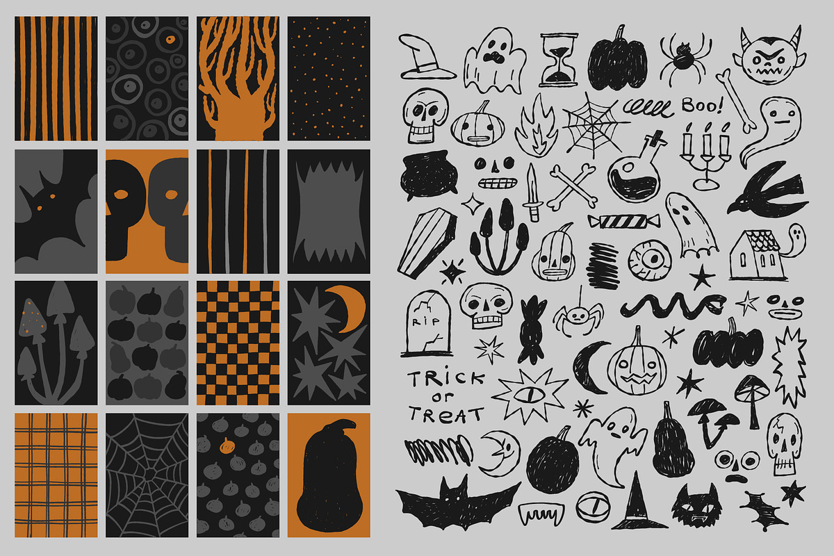 Haunted Hollow: Halloween Kit., a Seasonal Illustration by Red Monkey (Photo 10 of 11)