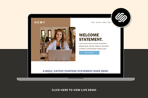 Squarespace 7.1 Template: Remy