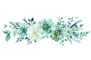 Elegant Blue Floral Clipart, an Illustration by jahid234 (Thumbnail 9 of 11)