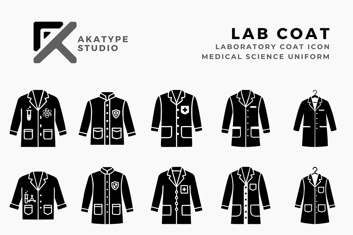 Lab Coat, a Solid Icon by Akatype Studio (Photo 1 of 3)