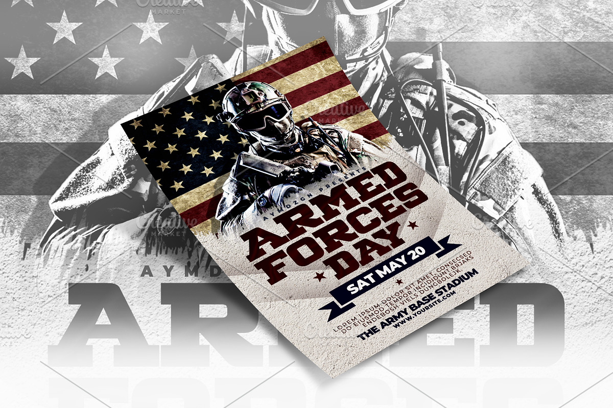 Armed Forces Day Flyer, a Flyer Template by AyumaDesign (Photo 3 of 3)