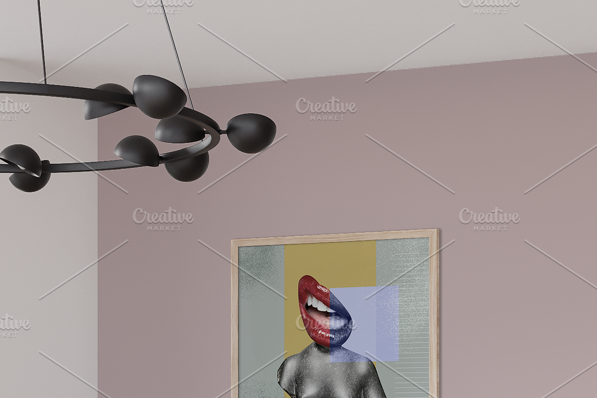 Poster mockup in living room, a Household Mockup by Hunny Badger (Photo 3 of 5)