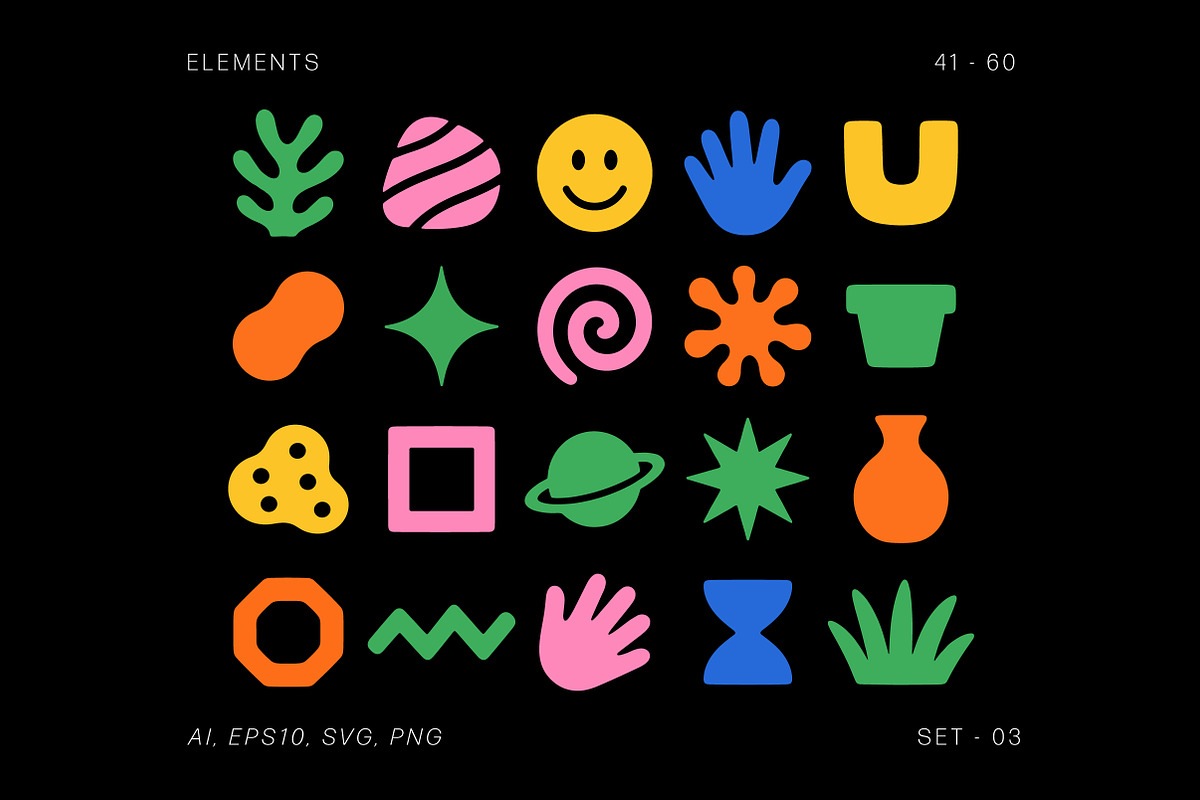 Colorful Doodle Elements, an Object Illustration by Pixels.Craft (Photo 4 of 10)