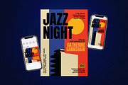 Jazz Night Music Event Flyer Set, a Flyer Template by The Good Store (Thumbnail 1 of 2)