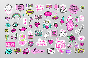 60 Love Stickers
