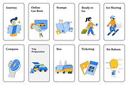 44 UX Illustration | Vacation, a Seasonal Illustration by Directico Design Kit (Thumbnail 7 of 8)
