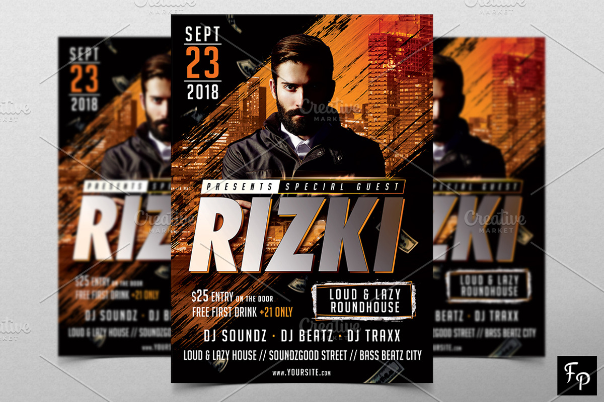 Dj Flyer v4, a Flyer Template by FlyerPig (Photo 1 of 3)
