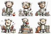 Whimsical Back to School Teddy Bear, an Animal Illustration by Libby Wishes (Thumbnail 6 of 6)