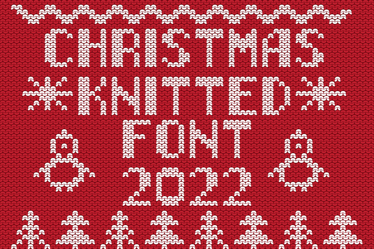Christmas Knitted Font Web, a Symbol Font by Artolus (Photo 2 of 9)