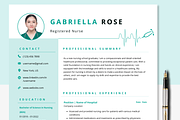 Nursing Resume Cover Letter Template, a Resume Template by MondaySpark (Thumbnail 3 of 8)