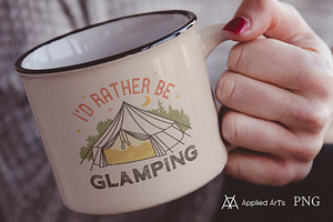 Glamping Tent PNG Sublimation