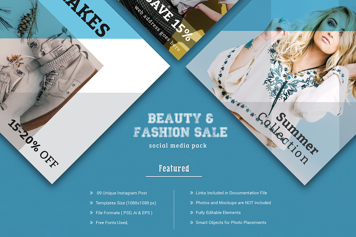 Fashion Sale Social Media Pack, a Social Media Template by ZAAS (Photo 4 of 6)