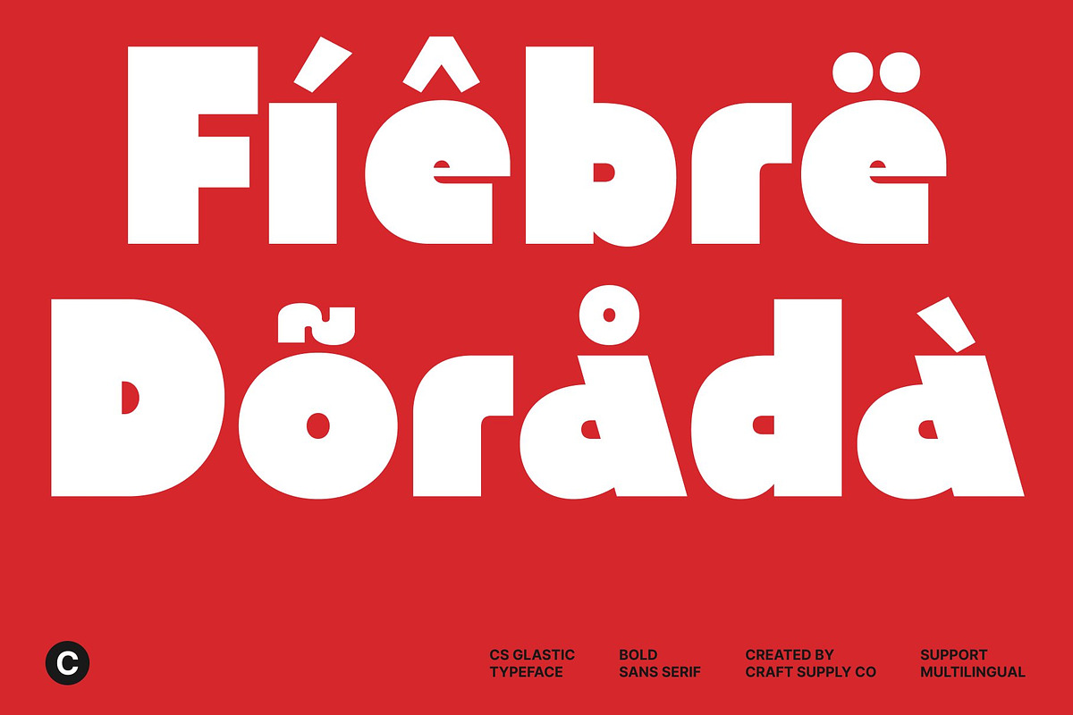 CS Glastic – Bold Font, a Sans Serif Font by Craft Supply Co. (Photo 6 of 8)