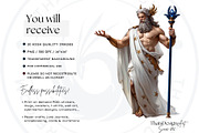 Zeus Greek god clipart Set, a Person Illustration by ThatsDesignArt (Thumbnail 2 of 10)
