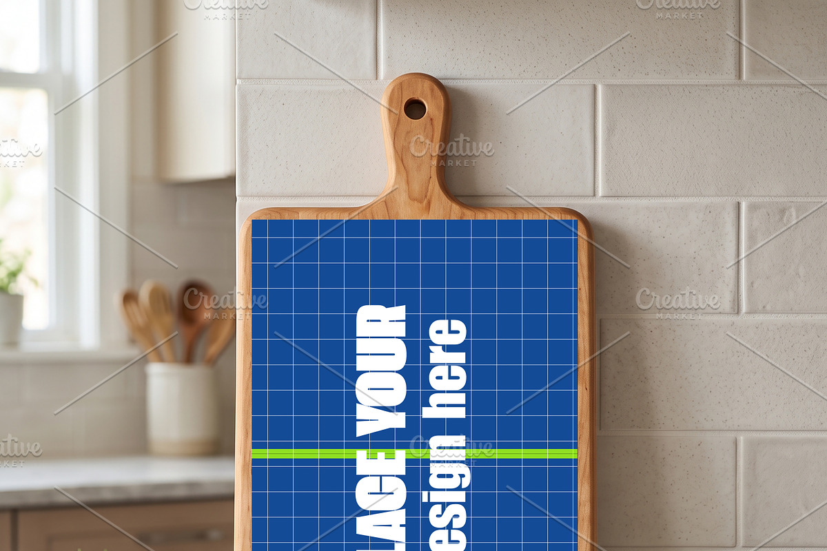 Engraved Wooden Cutting Board Mockup, a Household Mockup by Pixel Foundry (Photo 8 of 9)