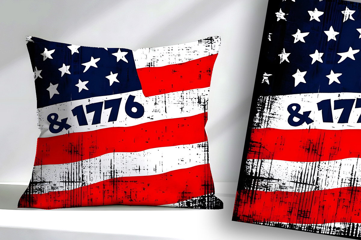 Distressed USA Flag 1776 Celebratio, an Object Illustration by Sharon Schwalbe (Photo 2 of 4)