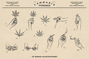 CANNABIS vintage font, a Font by Fat Hamster (Thumbnail 4 of 10)