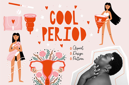 Cool Period Graphics, a Healthcare Illustration by AnkaDrozd