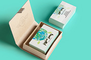 Watercolor Creative Business Card, a Business Card Template by land art (Thumbnail 2 of 10)