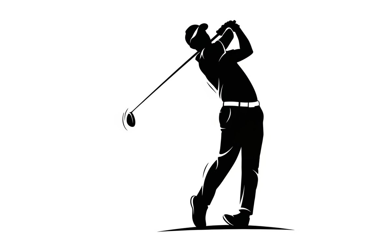 golfing swing silhouettes showcasing, an Illustration by Amazin_art (Photo 2 of 31)