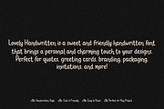 Lovely Handwritten Font, a Handwritten Font by MaxArt Foundry (Thumbnail 3 of 5)