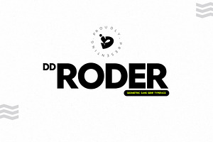 RODER – Modern Geometric Sans Serif