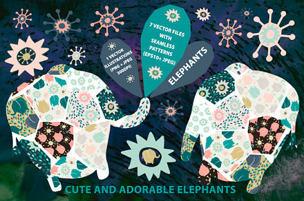 Cute and good elephants