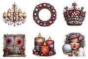Watercolor New Year Clipart, an Illustration by CreationArt (Thumbnail 4 of 5)