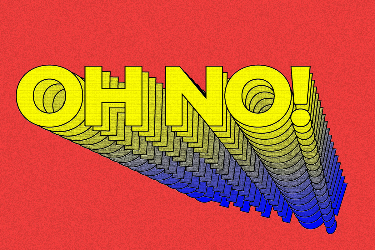 Oh No Text Effect Design, a Layer Style Add-On by CreativeShaper (Photo 2 of 2)