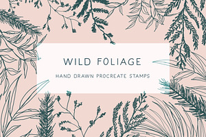 Wild Foliage Procreate Stamps