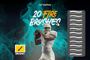 Fire and Smoke Photoshop Brushes, a Brush Add-On by Walllow Creatives (Thumbnail 2 of 3)