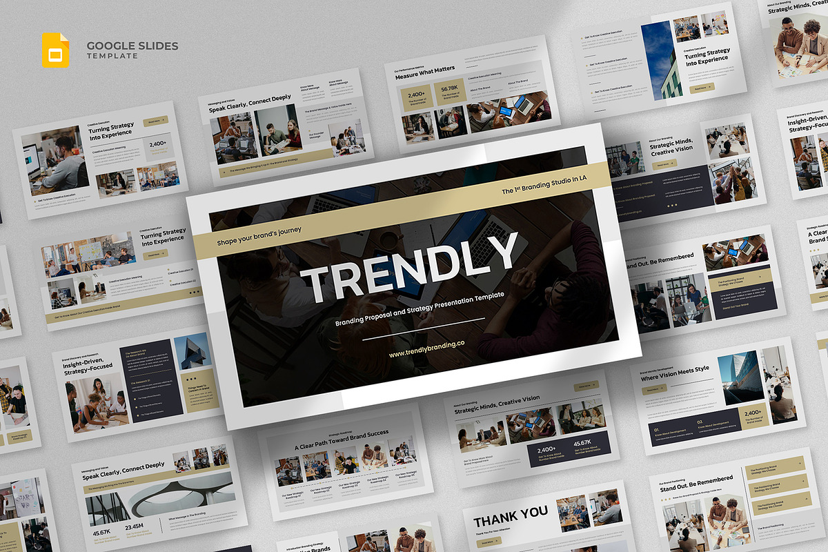 Brand Proposal & Strategy Slides, a Presentation Template by fluffstudio (Photo 1 of 4)