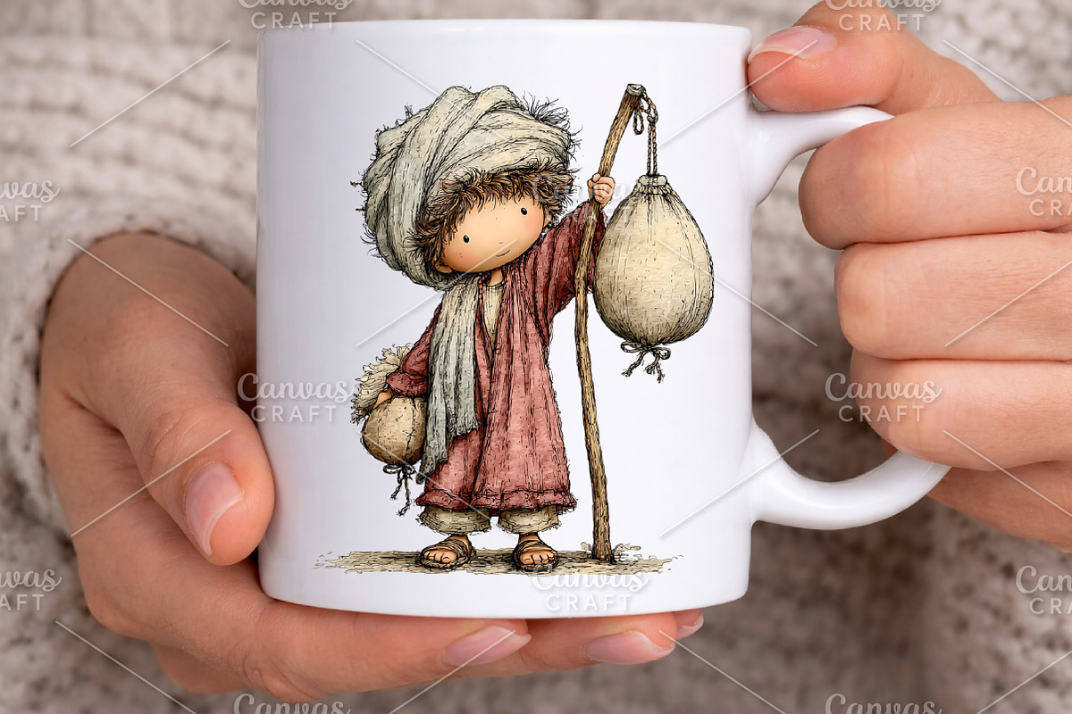 Whimsical Easter Nativity Scene PNG, an Illustration by Canvas Craft (Photo 7 of 7)